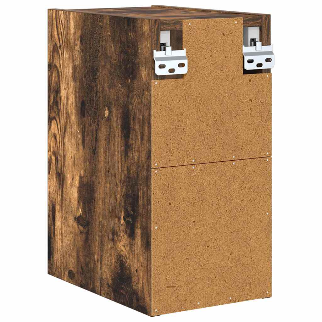 Hangkast Riga Gerookt eiken 20 x 29,5 x 40 cm Bewerkt hout