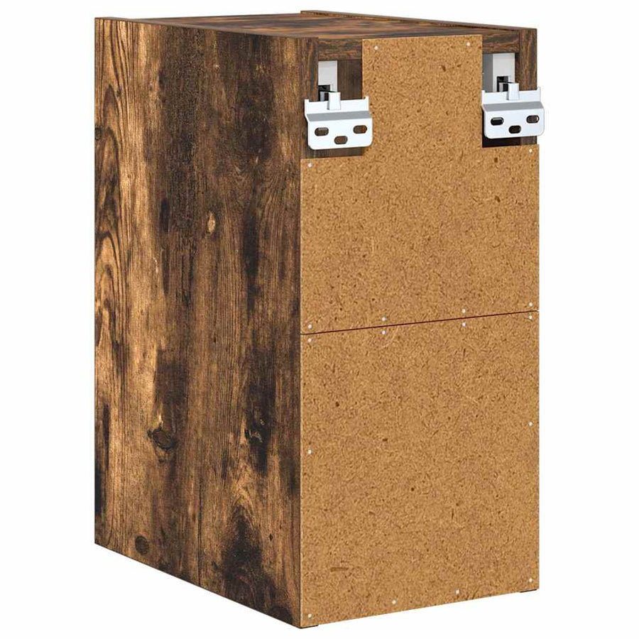 Hangkast Riga Gerookt eiken 20 x 29,5 x 40 cm Bewerkt hout