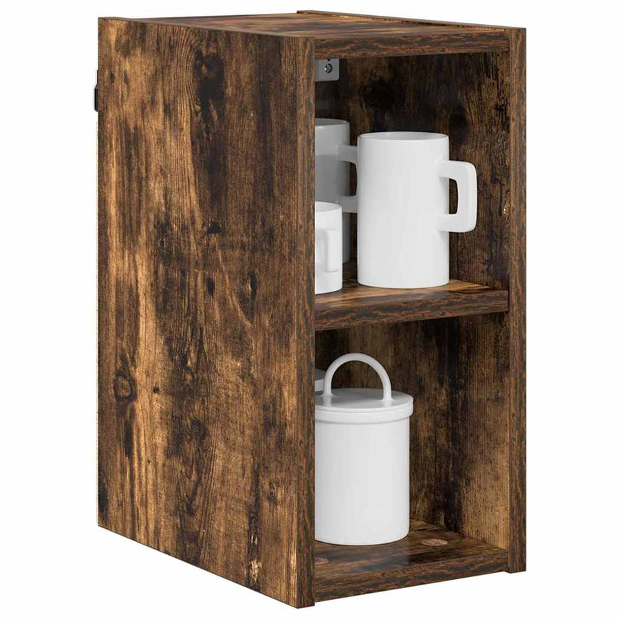 Hangkast Riga Gerookt eiken 20 x 29,5 x 40 cm Bewerkt hout