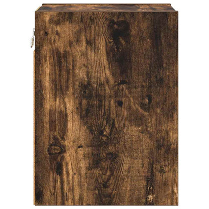 Hangkast Riga Gerookt eiken 20 x 29,5 x 40 cm Bewerkt hout