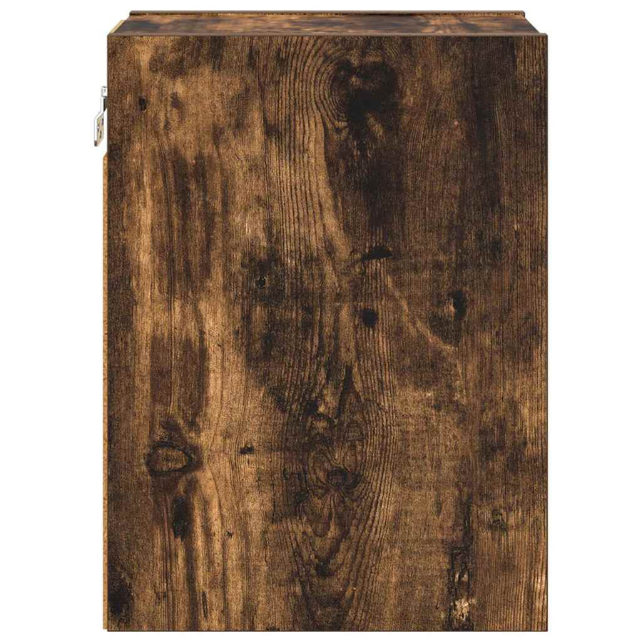 Hangkast Riga Gerookt eiken 20 x 29,5 x 40 cm Bewerkt hout