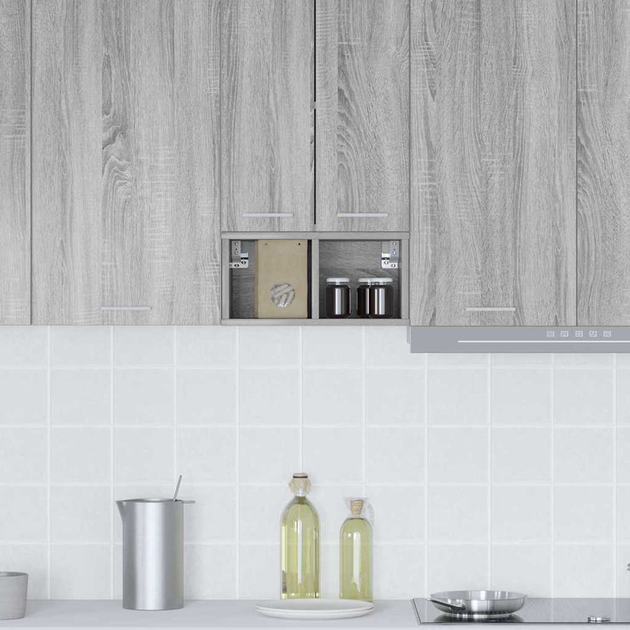 Hangkast Riga Grijs Sonoma 20 x 29,5 x 40 cm Bewerkt hout