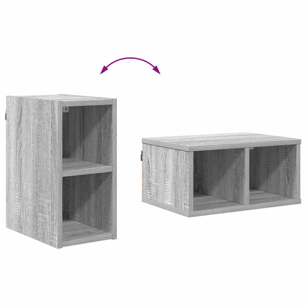 Hangkast Riga Grijs Sonoma 20 x 29,5 x 40 cm Bewerkt hout