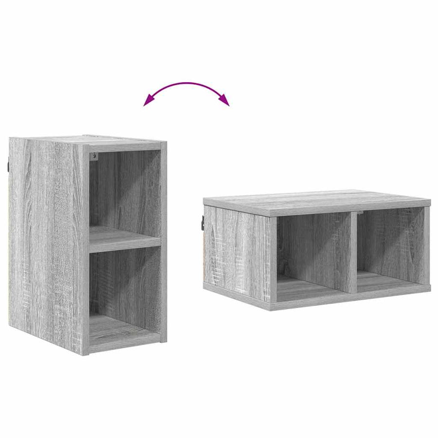 Hangkast Riga Grijs Sonoma 20 x 29,5 x 40 cm Bewerkt hout