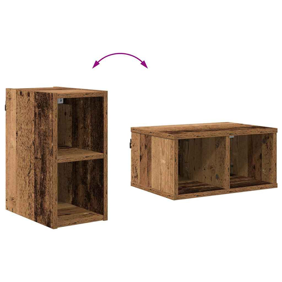 Hangkast met plank Riga Oud Hout 20 x 29,5 x 40 cm Bewerkt hout