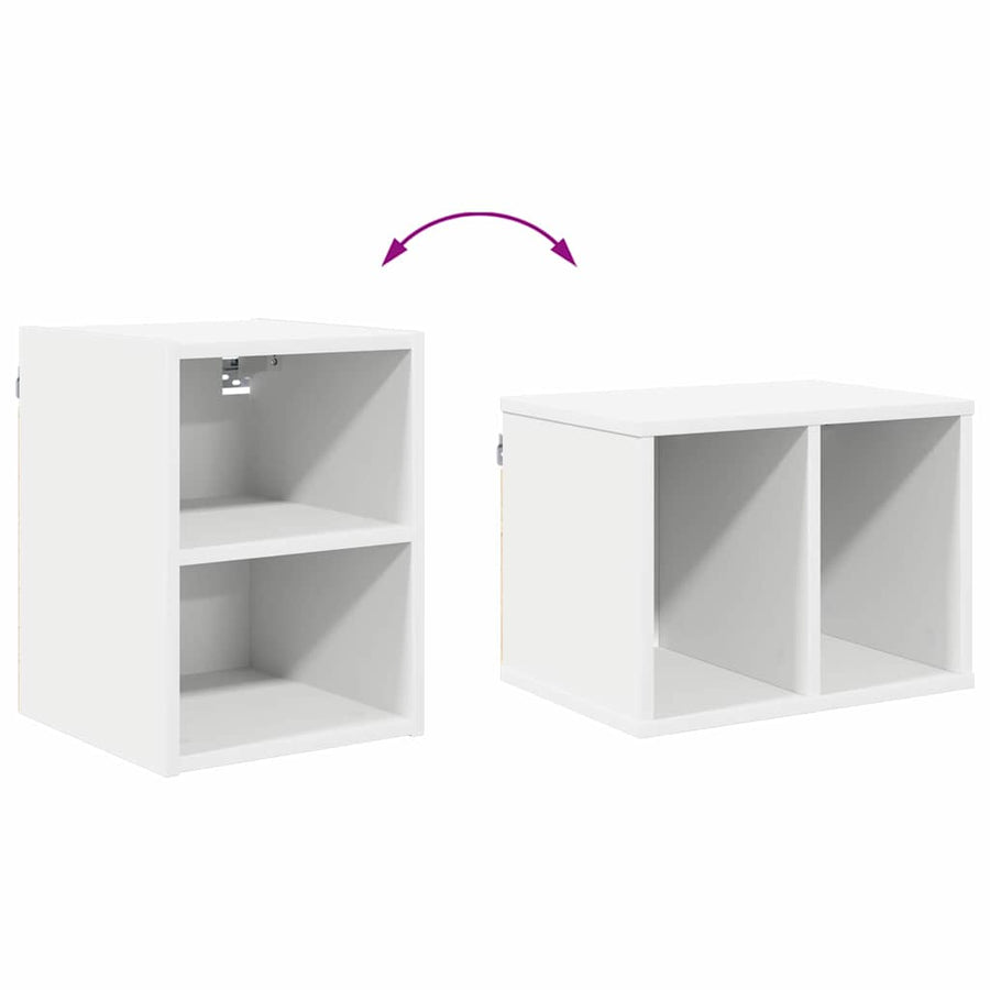Hangkast met plank Riga Wit 30 x 29,5 x 40 cm Bewerkt hout