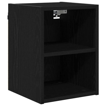 Hangkast Riga Zwart Eiken 30 x 29,5 x 40 cm Bewerkt hout
