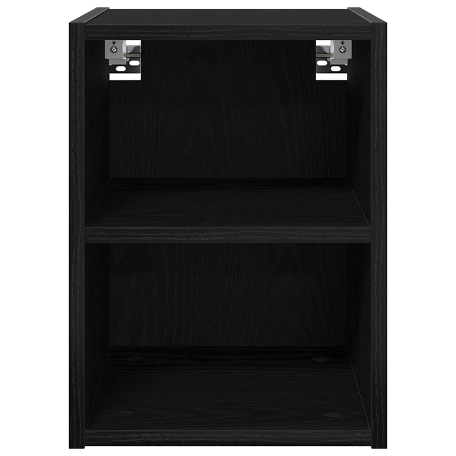 Hangkast Riga Zwart Eiken 30 x 29,5 x 40 cm Bewerkt hout