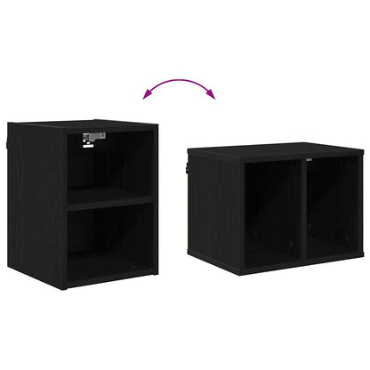 Hangkast Riga Zwart Eiken 30 x 29,5 x 40 cm Bewerkt hout
