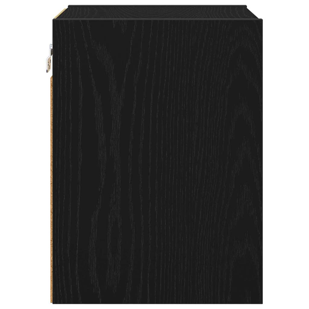 Hangkast Riga Zwart Eiken 30 x 29,5 x 40 cm Bewerkt hout