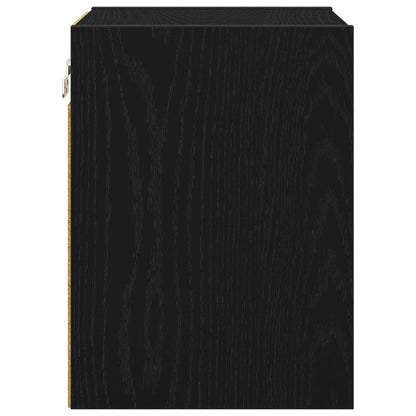 Hangkast Riga Zwart Eiken 30 x 29,5 x 40 cm Bewerkt hout