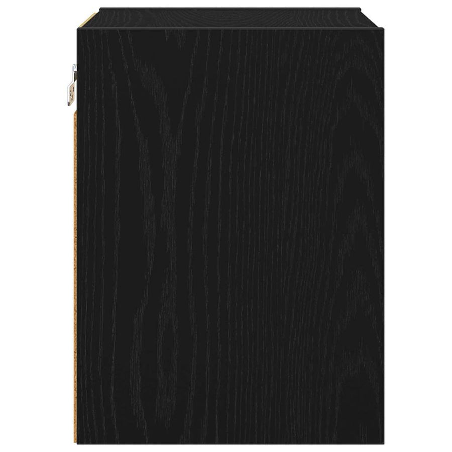 Hangkast Riga Zwart Eiken 30 x 29,5 x 40 cm Bewerkt hout