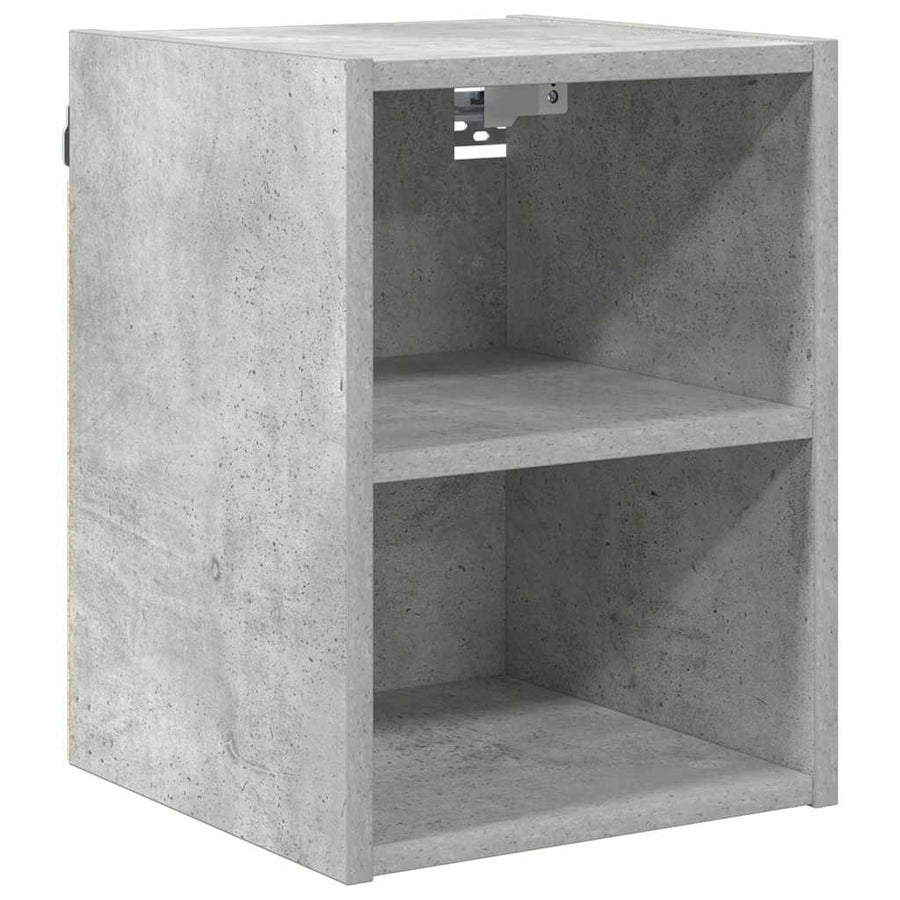 Hangkast Riga Beton Grijs 30 x 29,5 x 40 cm Bewerkt hout