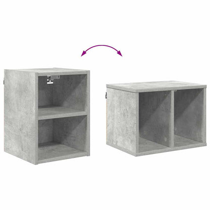 Hangkast Riga Beton Grijs 30 x 29,5 x 40 cm Bewerkt hout