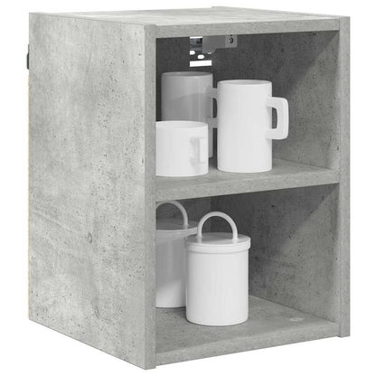 Hangkast Riga Beton Grijs 30 x 29,5 x 40 cm Bewerkt hout