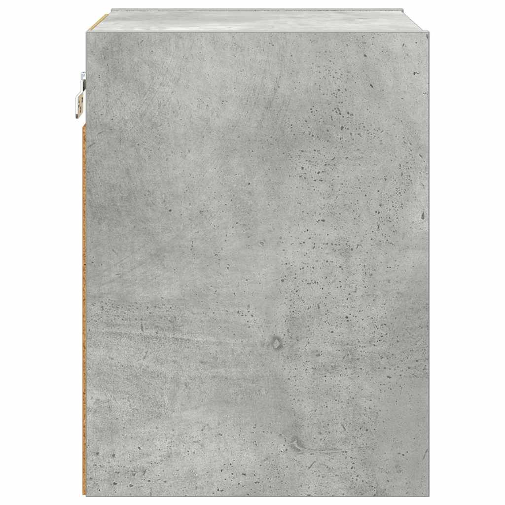 Hangkast Riga Beton Grijs 30 x 29,5 x 40 cm Bewerkt hout