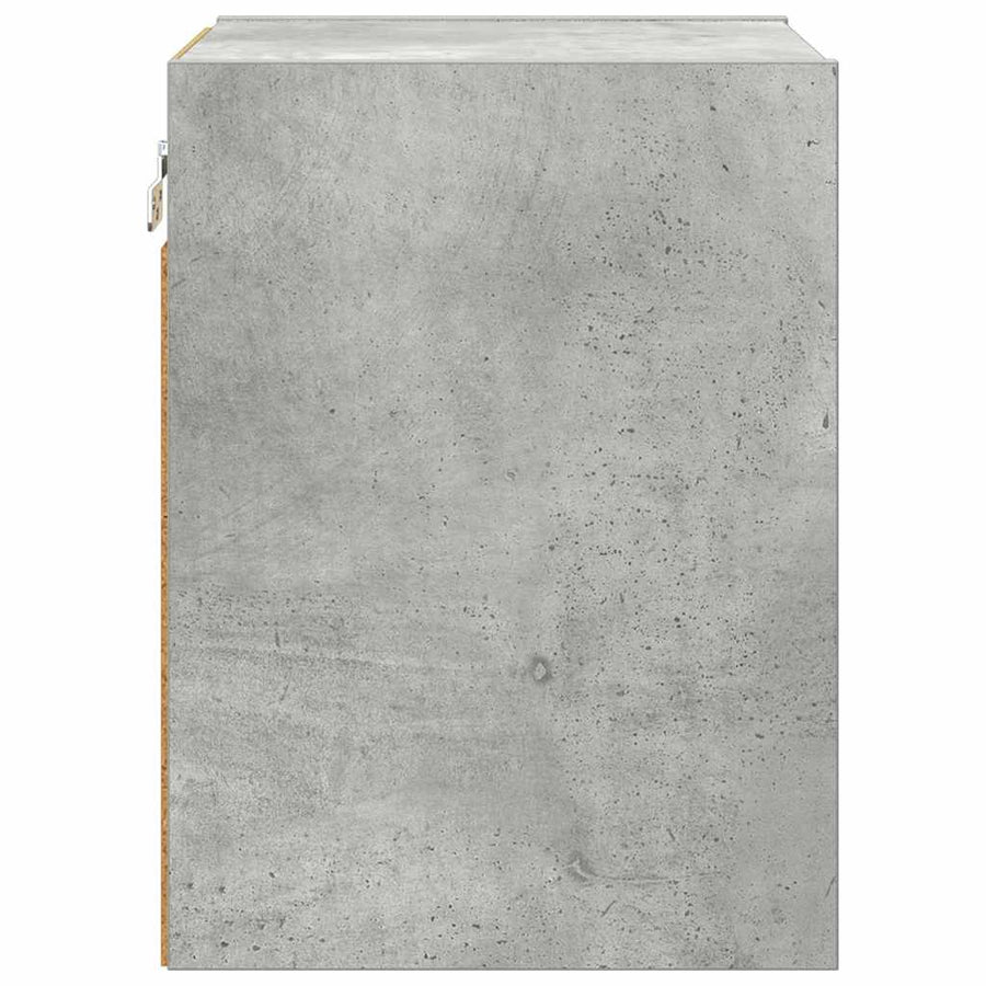 Hangkast Riga Beton Grijs 30 x 29,5 x 40 cm Bewerkt hout