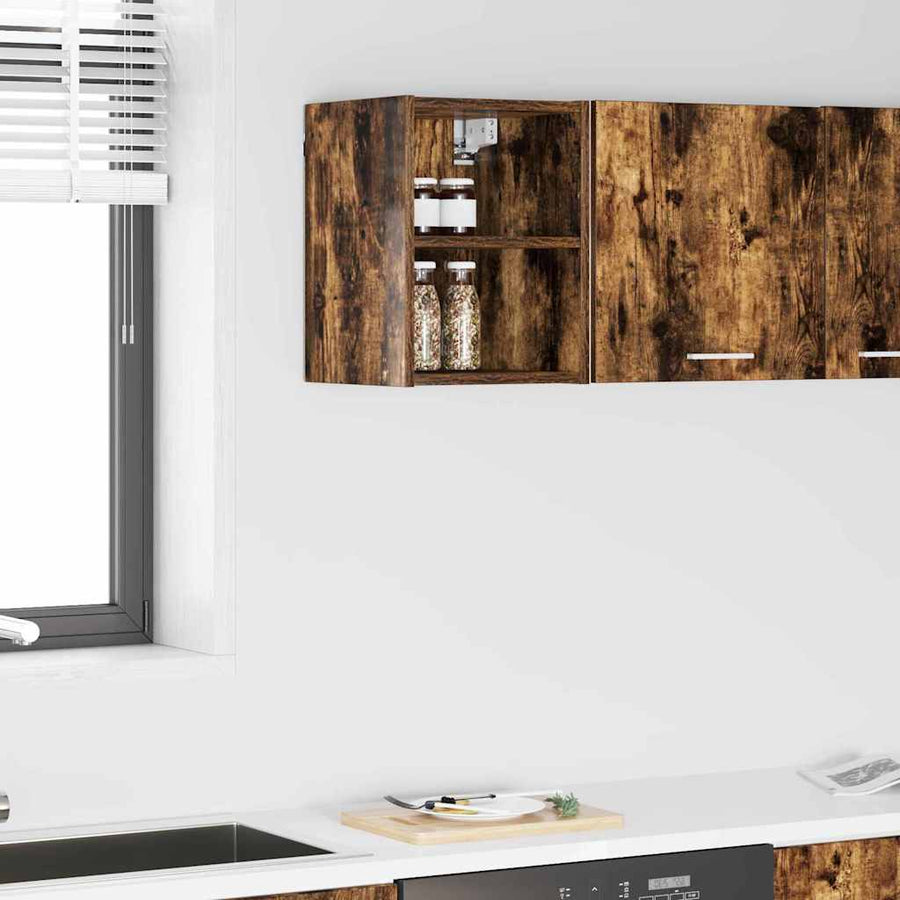 Hangkast Riga Gerookt eiken 30 x 29,5 x 40 cm Bewerkt hout