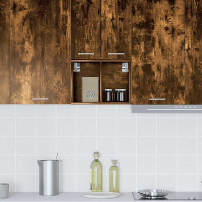 Hangkast Riga Gerookt eiken 30 x 29,5 x 40 cm Bewerkt hout