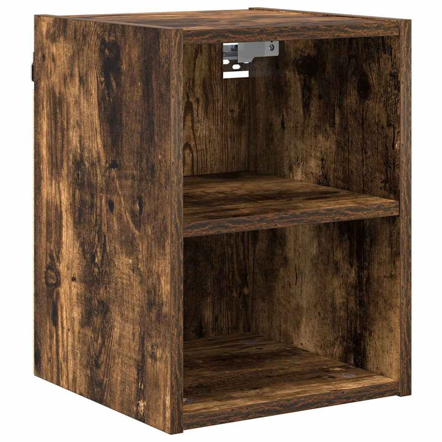 Hangkast Riga Gerookt eiken 30 x 29,5 x 40 cm Bewerkt hout