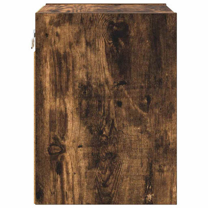 Hangkast Riga Gerookt eiken 30 x 29,5 x 40 cm Bewerkt hout