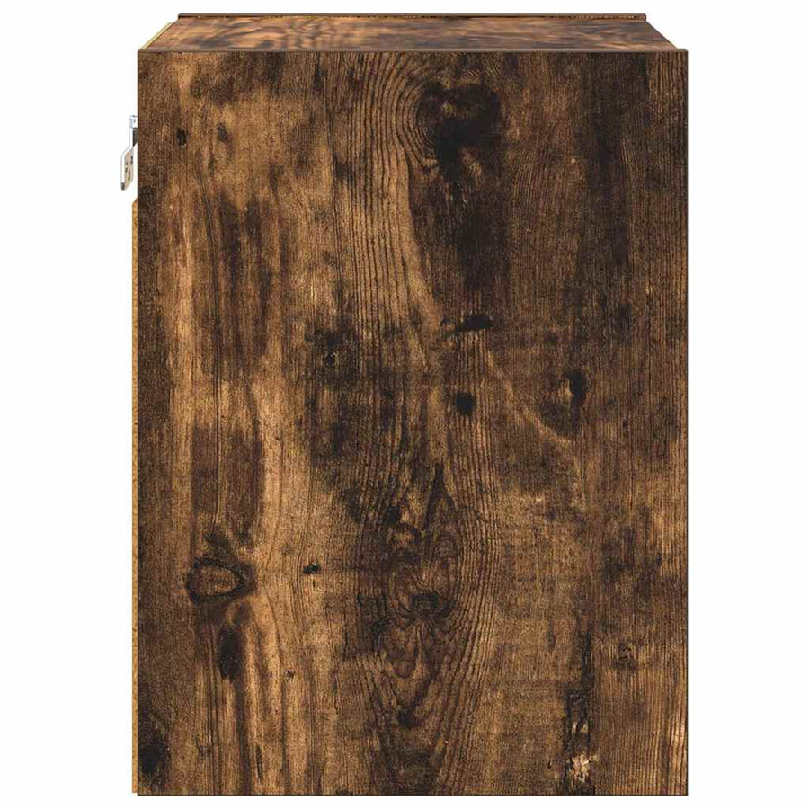 Hangkast Riga Gerookt eiken 30 x 29,5 x 40 cm Bewerkt hout