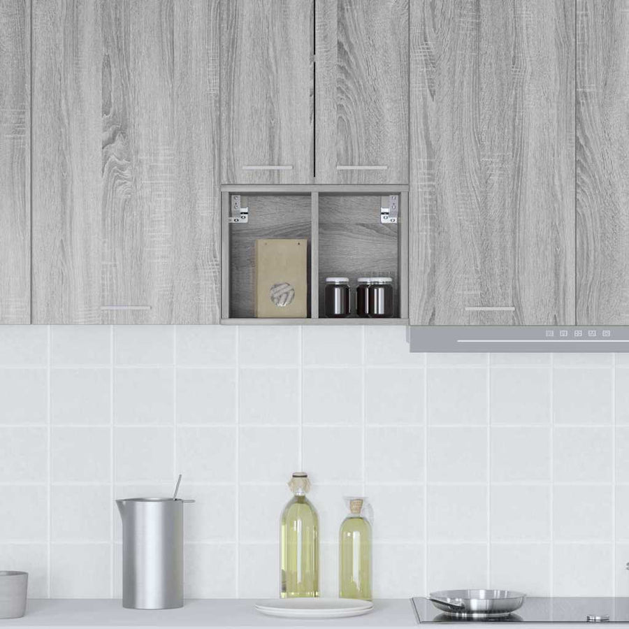 Hangkast Riga Grijs Sonoma 30 x 29,5 x 40 cm Bewerkt hout