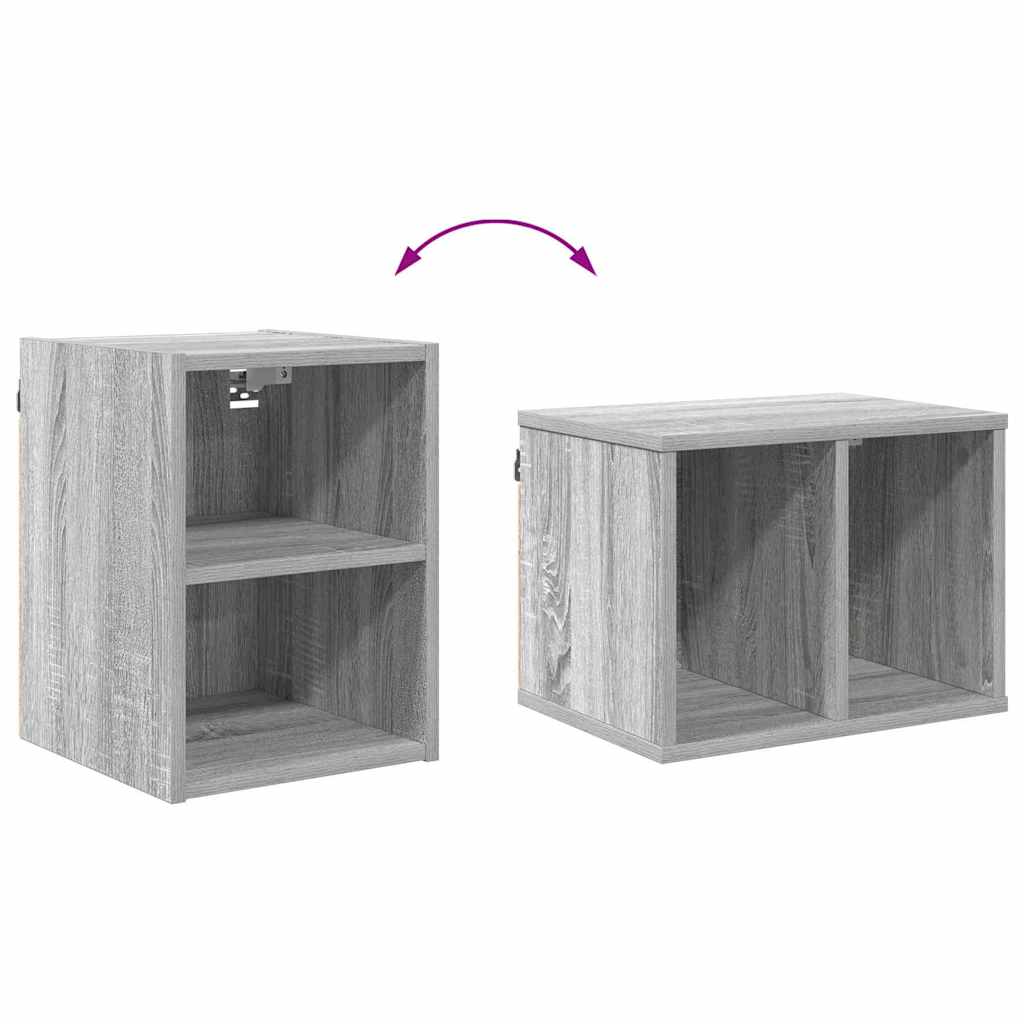 Hangkast Riga Grijs Sonoma 30 x 29,5 x 40 cm Bewerkt hout