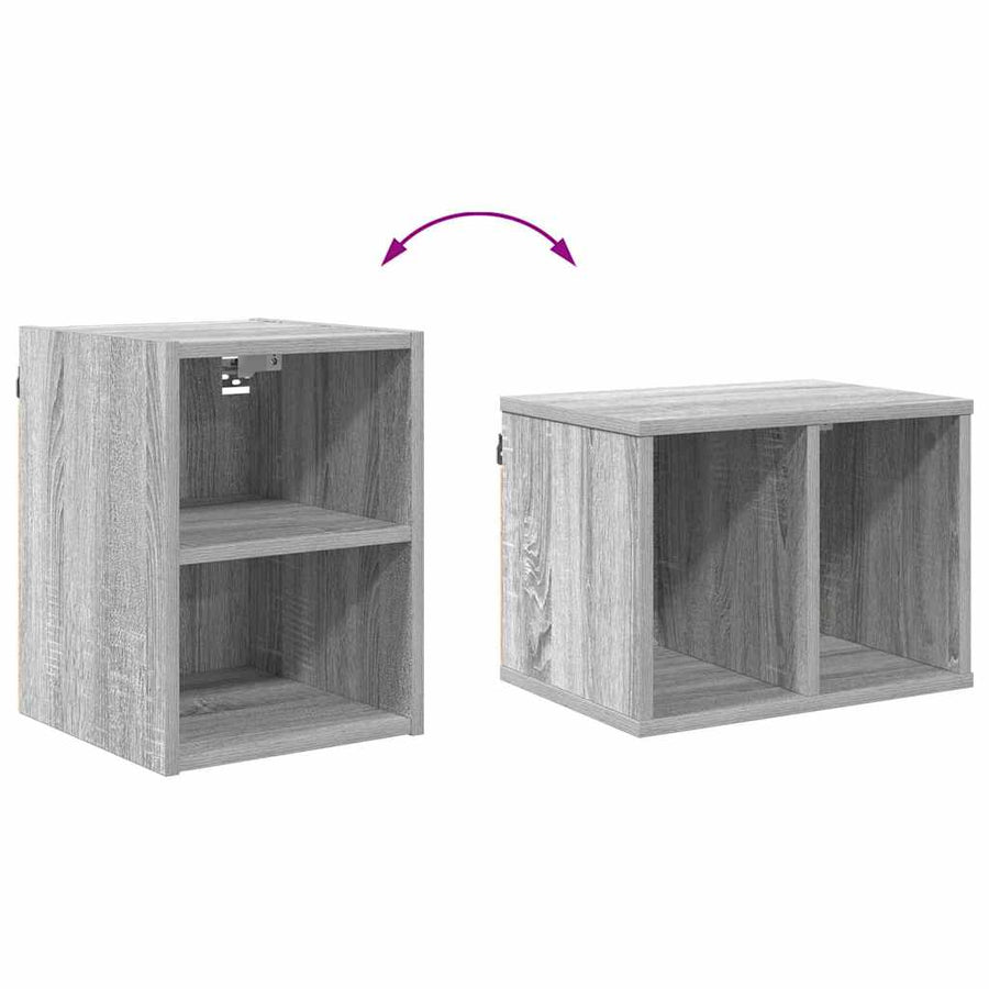 Hangkast Riga Grijs Sonoma 30 x 29,5 x 40 cm Bewerkt hout