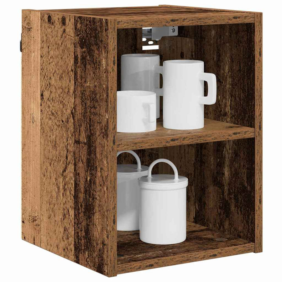 Hangkast met plank Riga Oud Hout 30 x 29,5 x 40 cm Bewerkt hout