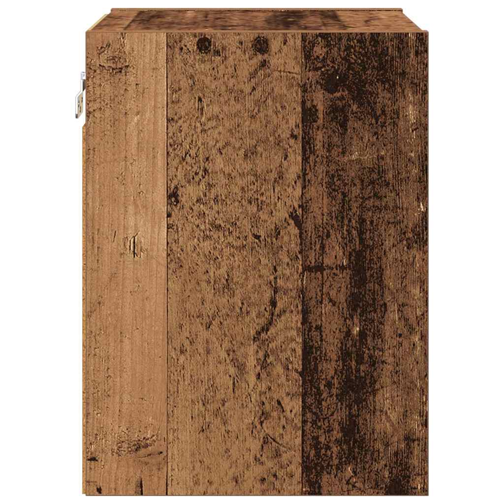 Hangkast met plank Riga Oud Hout 30 x 29,5 x 40 cm Bewerkt hout
