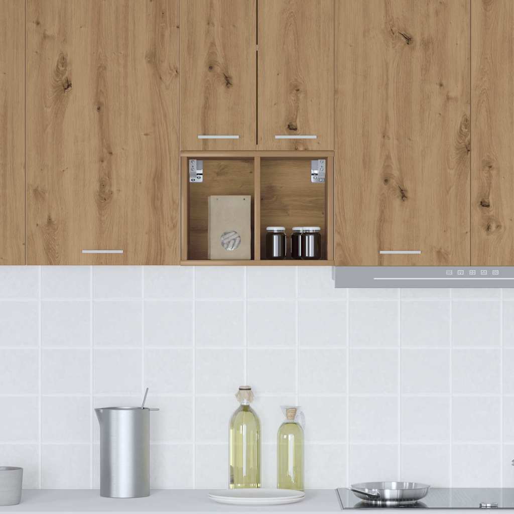 Hangkast Riga Artisan Eiken 30 x 29,5 x 40 cm Bewerkt hout