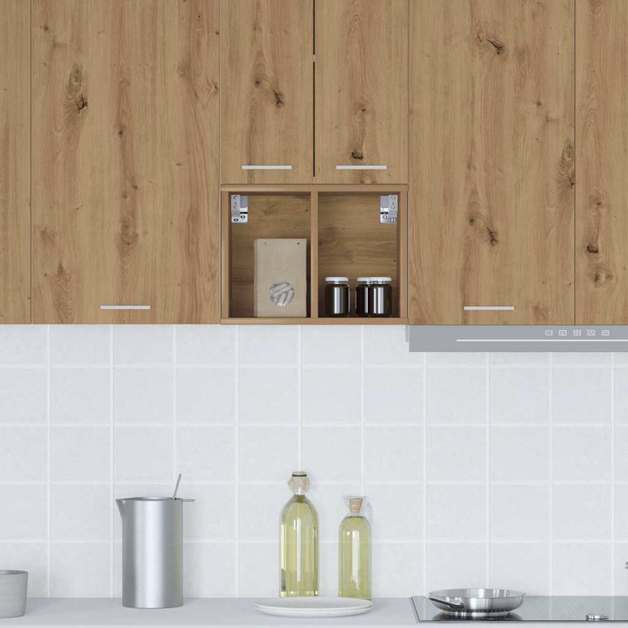 Hangkast Riga Artisan Eiken 30 x 29,5 x 40 cm Bewerkt hout