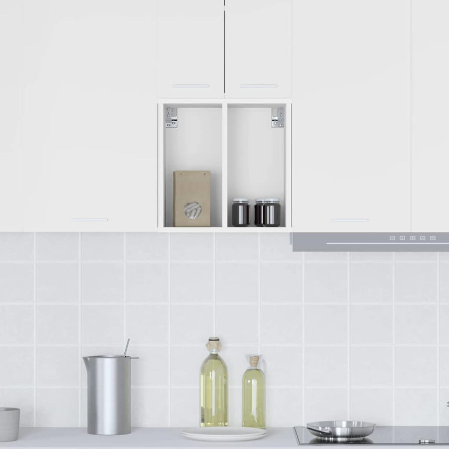 Hangkast met plank Riga Wit 40 x 29,5 x 40 cm Bewerkt hout