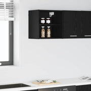 Hangkast 40x29,5x40 cm zwart eiken bewerkt hout