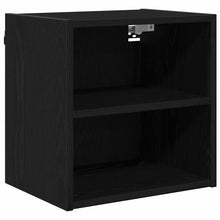 Hangkast Riga Zwart Eiken 40 x 29,5 x 40 cm Bewerkt hout