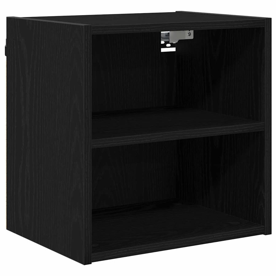 Hangkast Riga Zwart Eiken 40 x 29,5 x 40 cm Bewerkt hout