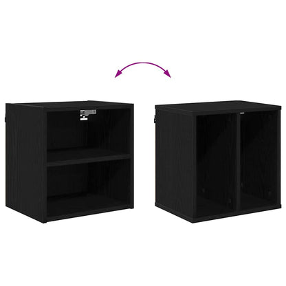 Hangkast Riga Zwart Eiken 40 x 29,5 x 40 cm Bewerkt hout