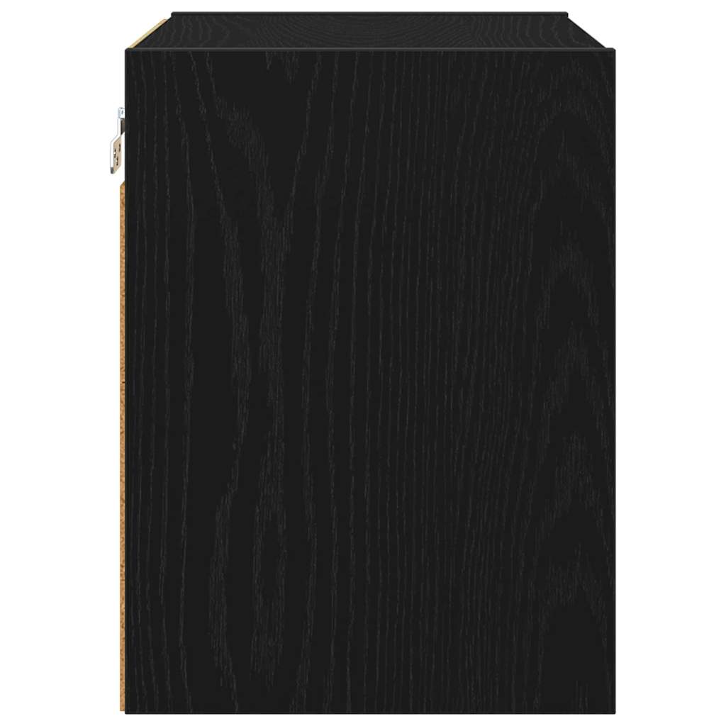 Hangkast Riga Zwart Eiken 40 x 29,5 x 40 cm Bewerkt hout