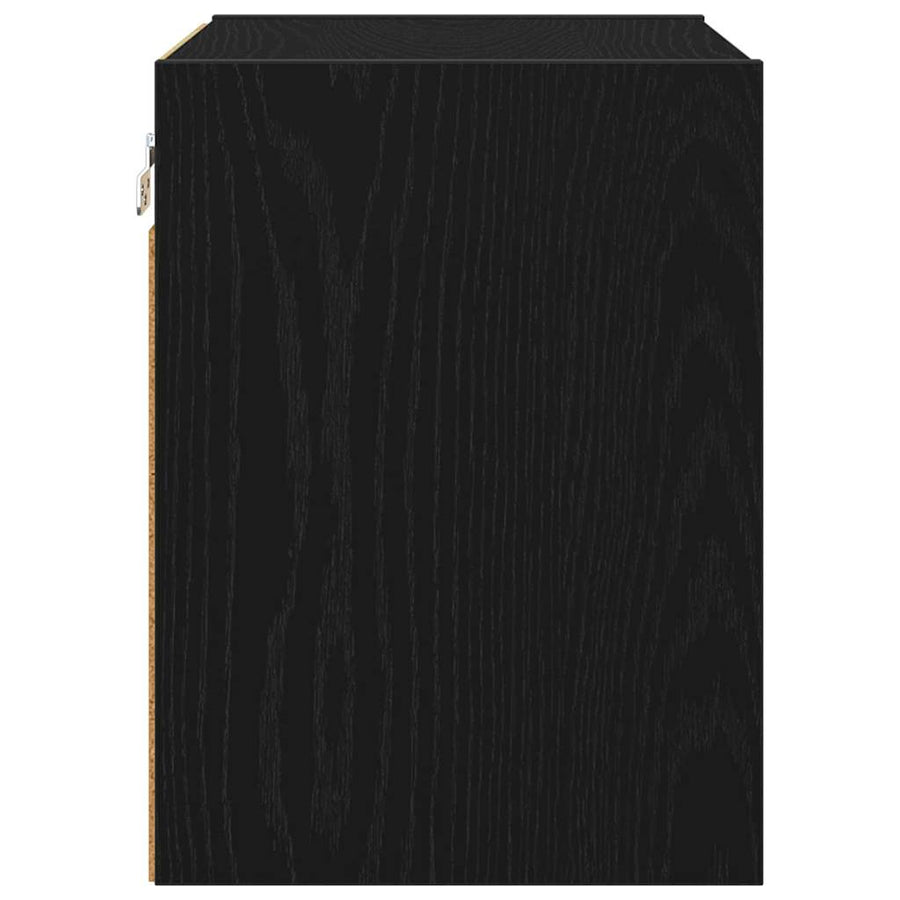 Hangkast Riga Zwart Eiken 40 x 29,5 x 40 cm Bewerkt hout