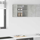 Wall Cabinet with Storage Concrete Grey 40 x 29.5 x 40 cm Engineered Wood