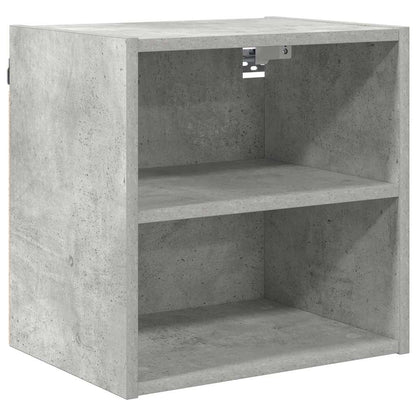 Hangkast Riga Beton Grijs 40 x 29,5 x 40 cm Bewerkt hout
