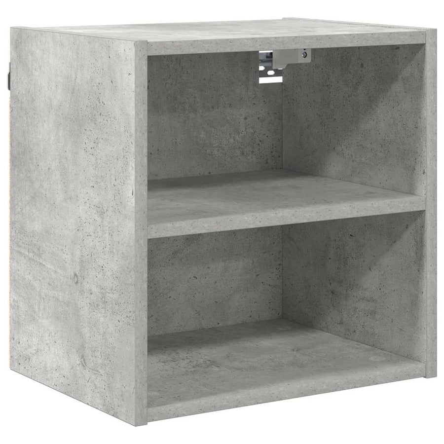 Hangkast Riga Beton Grijs 40 x 29,5 x 40 cm Bewerkt hout