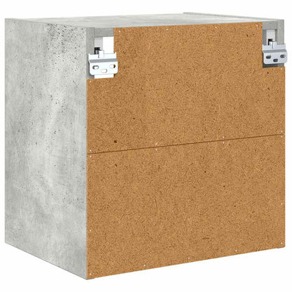 Hangkast Riga Beton Grijs 40 x 29,5 x 40 cm Bewerkt hout