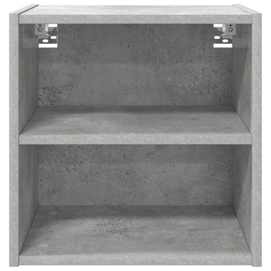 Hangkast Riga Beton Grijs 40 x 29,5 x 40 cm Bewerkt hout