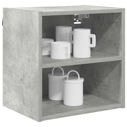 Hangkast Riga Beton Grijs 40 x 29,5 x 40 cm Bewerkt hout