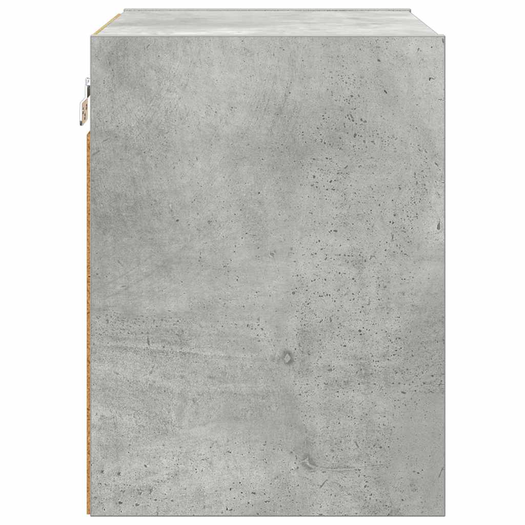 Hangkast Riga Beton Grijs 40 x 29,5 x 40 cm Bewerkt hout