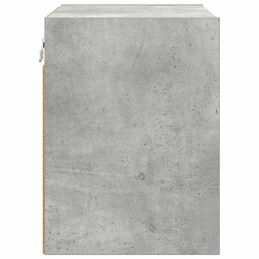 Hangkast Riga Beton Grijs 40 x 29,5 x 40 cm Bewerkt hout