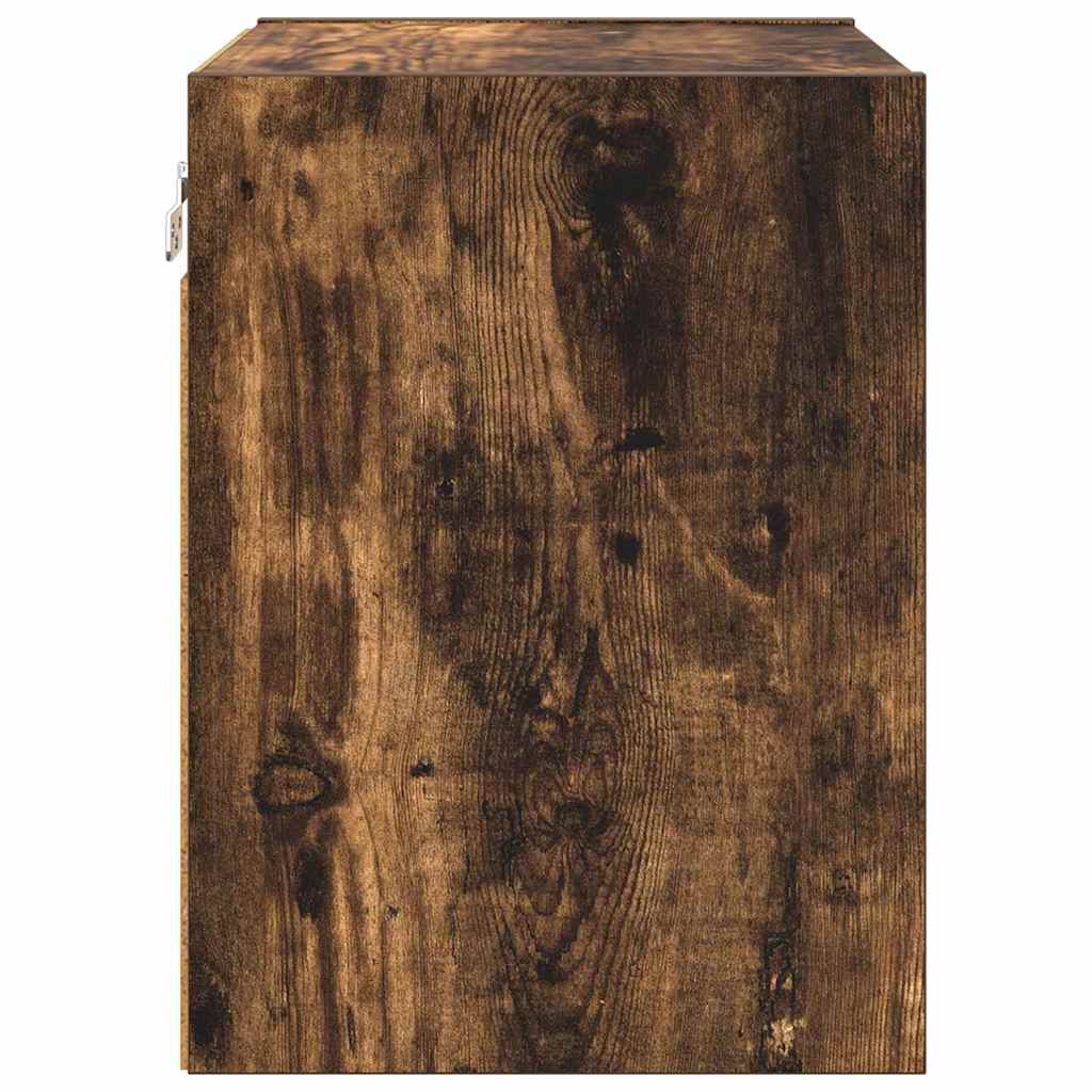 Hangkast Riga Gerookt eiken 40 x 29,5 x 40 cm Bewerkt hout