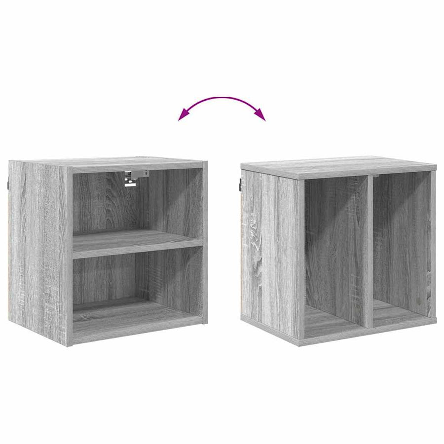 Hangkast Riga Grijs Sonoma 40 x 29,5 x 40 cm Bewerkt hout